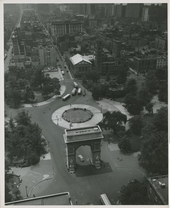 Washington Square Park History tour Overhead View