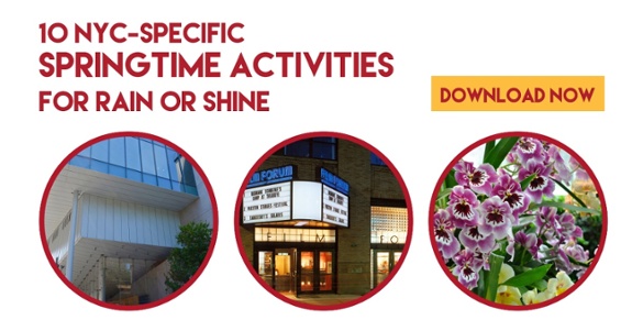 10 NYC springtime acticities for rain or shine -- download the free ebook now!