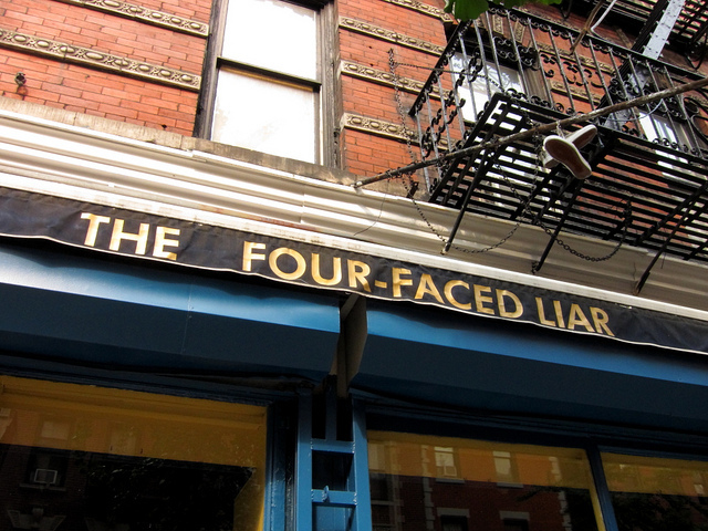 Finest Irish Pubs in Greenwich Village The Four-Faced Liar