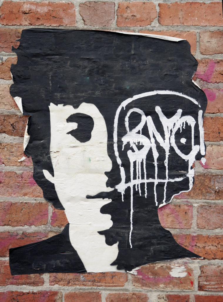 Painting on Wall Celebrating Bob Dylan
